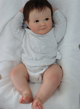 60厘米JUNE AWAKE真婴儿重生娃娃 手工3D皮肤 跨境货源