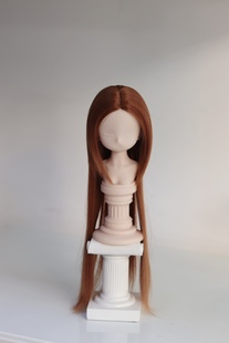 bjd sd 假发三分毛胚 水母头长发毛胚高温丝假发