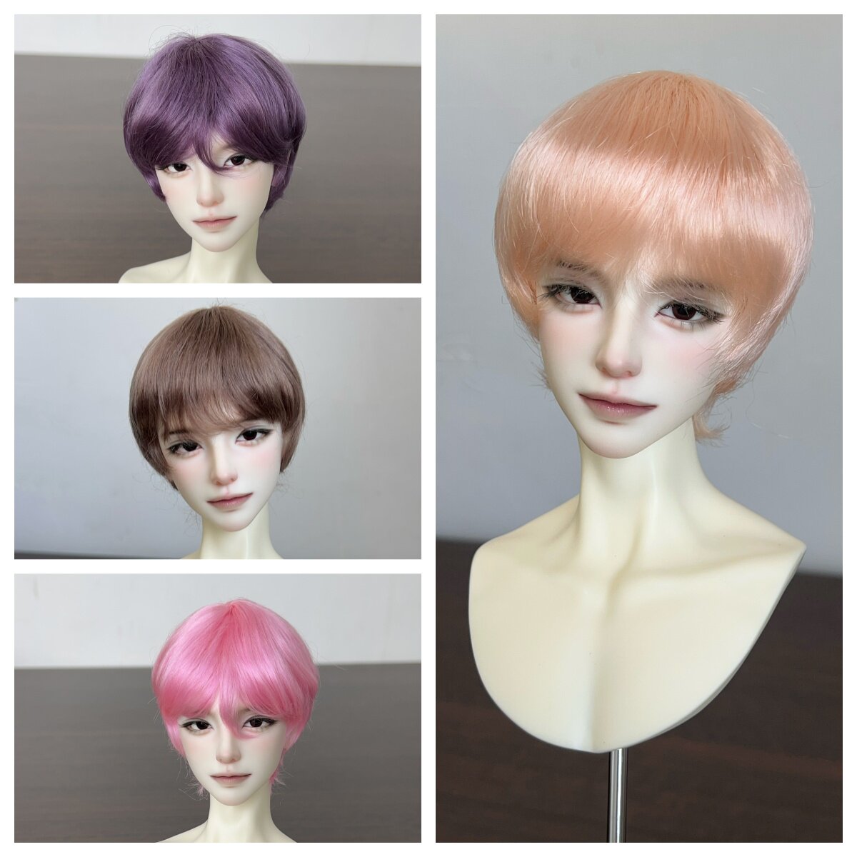BJD.SD3分4分6分男款马海毛基础短发图片