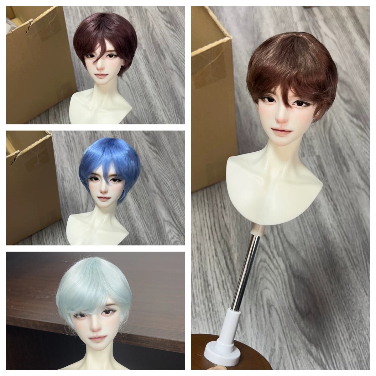 BJD.SD3分4分6分男款马海毛基础短发图片