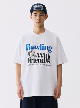 YKHD WithFriends新款美式街头复古夏季宽松短袖T恤男女凉感半袖