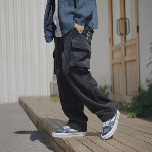 YKHD大口袋美式街头宽松工装裤