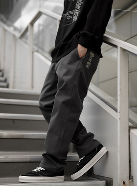 YKHD CHINO美式街头复古秋冬季百搭纯棉宽松休闲直筒工装裤长裤子