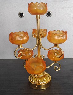 七星灯架七层梅花酥油灯座莲花灯108盏酥油灯架