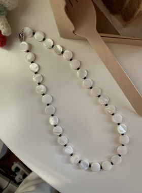 hssilver白贝壳米珠女