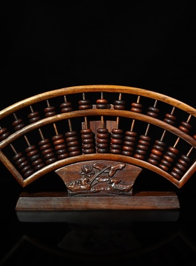 红木算盘中式实木摆件礼盒装