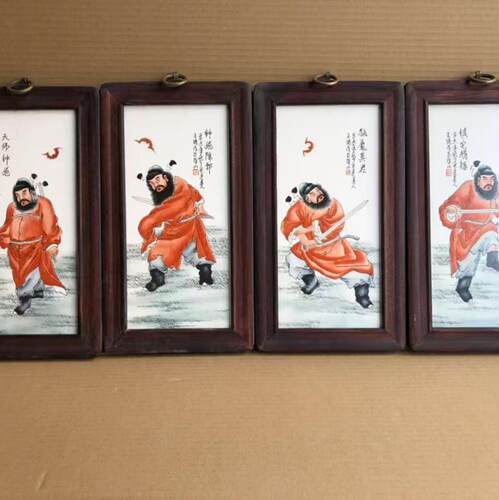 名家手绘山水画国画玄关摆件