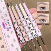 花洛莉亚眉笔双头染眉膏眼线笔二合一防水不脱色野生眉女花落利亚