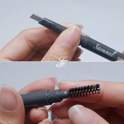 韩国the saem得鲜眉笔女防水防汗自然持久根根分明野生眉不易脱色