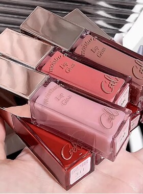 大容量！czel绔姿唇釉裸色唇蜜307玻璃唇镜面水光唇部精华口红女