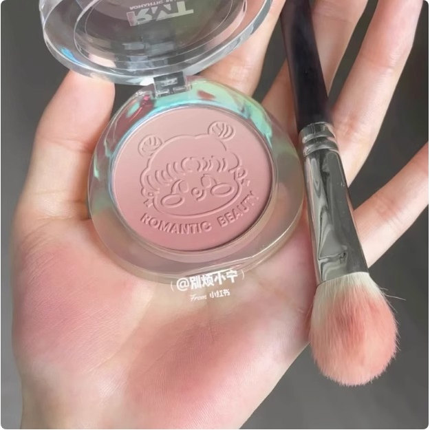 RMT罗小曼腮红双拼渐变女高光修容盘自然单色盘腮紫腮蓝膨胀色