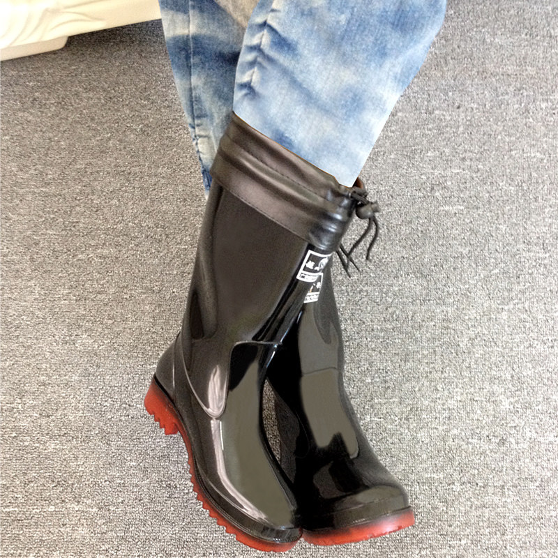 Chaussures - bottes caoutchouc homme pour hiver - semelle tendon - Ref 962812 Image 4