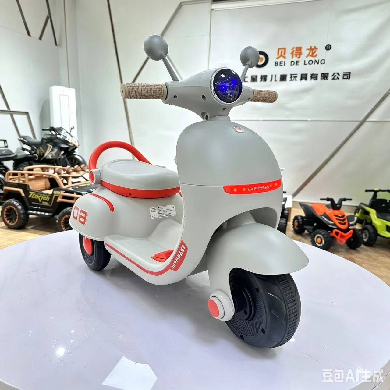 儿童宝宝电动三轮1到4岁小孩摩托坐骑推行网红玩具电瓶遥控车包邮