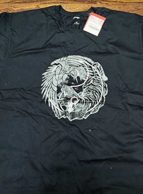 中国太极虎鹤双形国潮休闲T恤短袖AHSN691-1