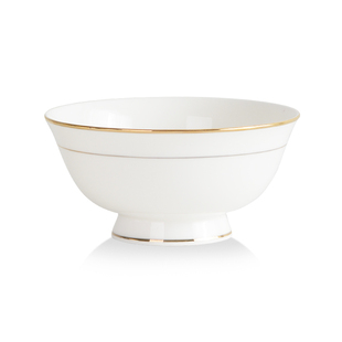 金边碗四只装高脚碗5英寸家用二大碗6英寸骨瓷碗欧式碗陶瓷小汤碗