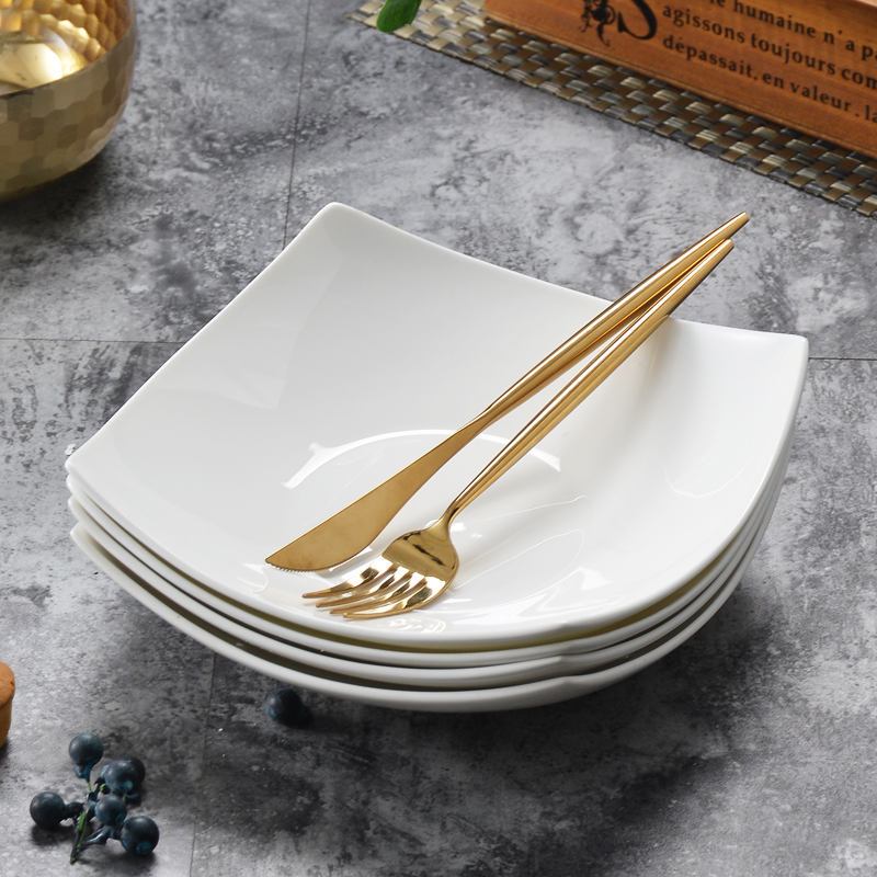 白色餐具骨瓷酒店家用菜盘菜碟