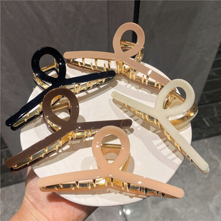 抓夹中号发量少头发夹子后脑勺发夹女小号发饰高级感鲨鱼夹子头饰