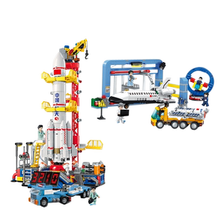 森宝积木航天系列星辰大海运载火箭发射中心男孩拼装玩具模型礼物