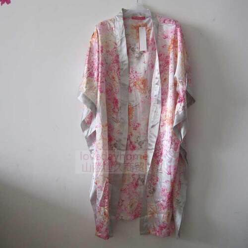升派正品家居服睡衣女士春夏仿真丝绸女生中袖睡袍睡裙二件套