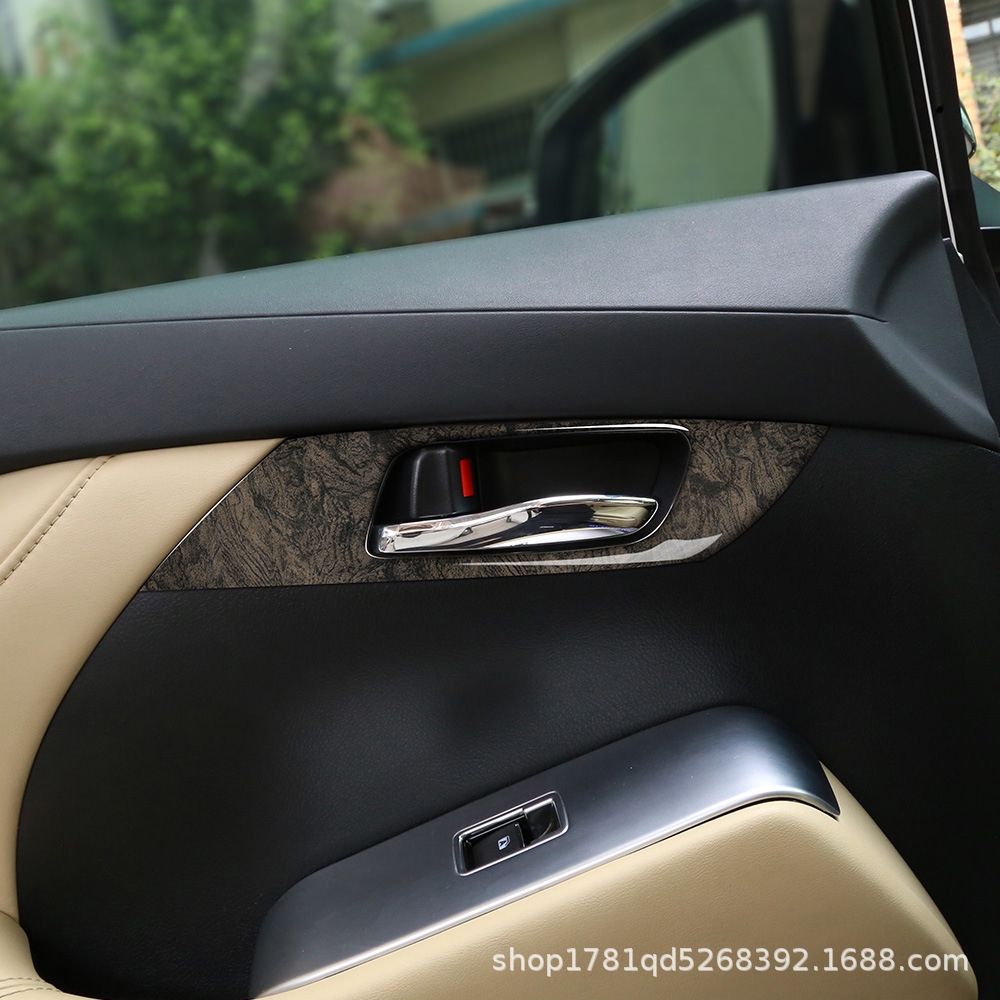 适用于22款丰田ALPHARD/VELLFIRE30系内门碗车门内拉手框内饰贴件