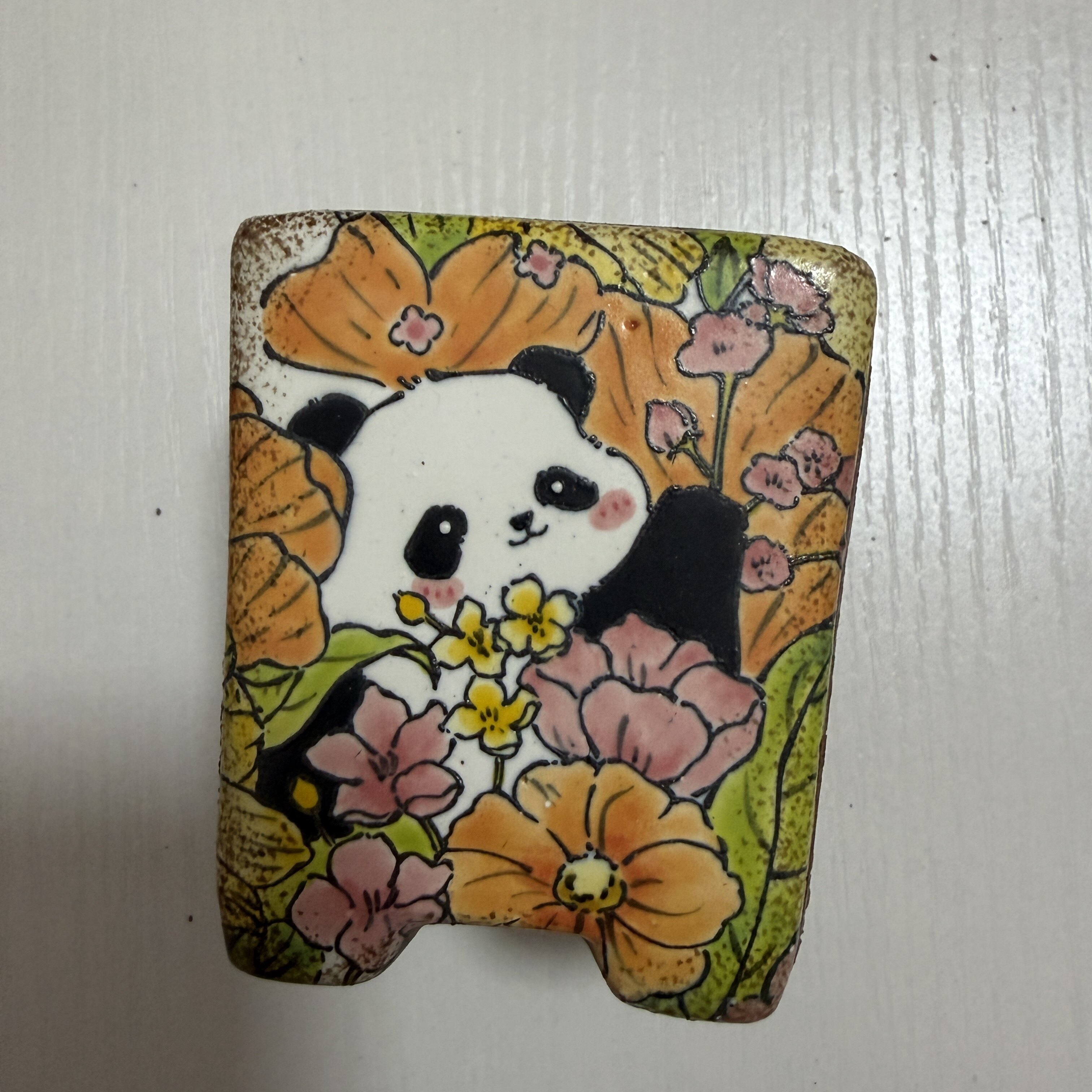 手绘多肉花盆釉烧陶瓷精工卡通网红可爱精美花盆