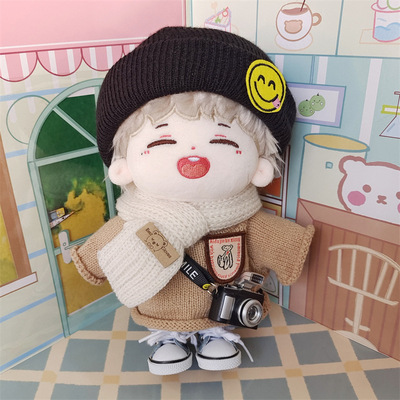 20CM全圆佑棉花娃娃衣服骨架SEVENTEEN组合明星玩偶公仔礼出生证