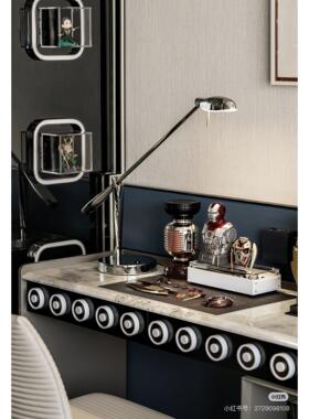 屿物为居 现代简约潮奢样板间儿童房漫威钢铁侠主题软装饰品摆件