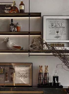 屿物为居 现代轻奢样板房餐厅酒柜软装摆件酒具套装道具酒雪茄装