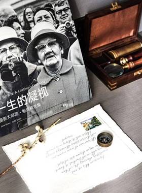 YU'屿物 轻奢样板间床头柜软装摆件售楼处黄铜复古放大镜装饰书搭