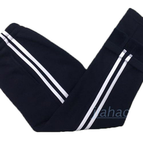 冬季加厚不倒绒校裤深藏青白色卫裤双杠高腰长裤运动休闲直筒裤,童装/婴儿装/亲子装,裤子,淘宝优惠券,粉丝福利购,淘宝优惠卷