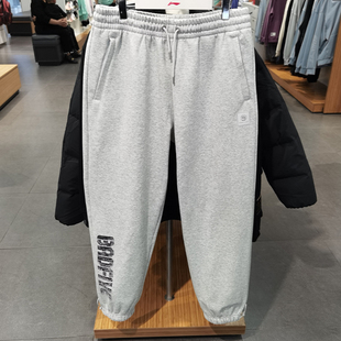 反伍BADFIVE男子束脚加绒保暖宽松卫裤 新款 AKLSC09 冬季 李宁运动裤