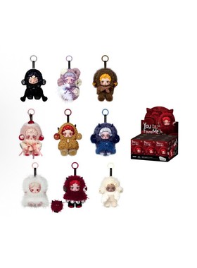 POPMART泡泡玛特SKULLPANDA不眠剧场搪胶毛绒挂件SP光织园盲盒