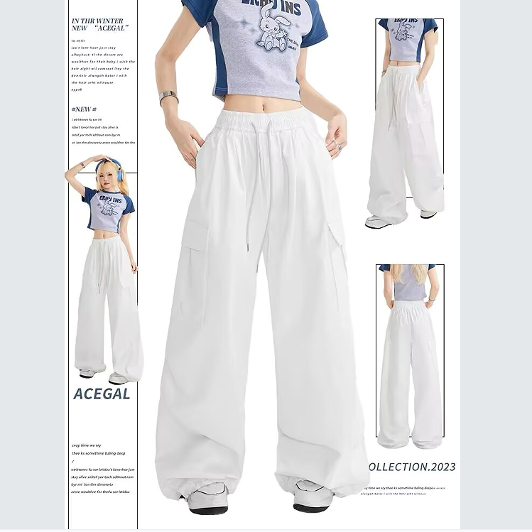 工装裤男女爵士舞hiphop阔腿裤子