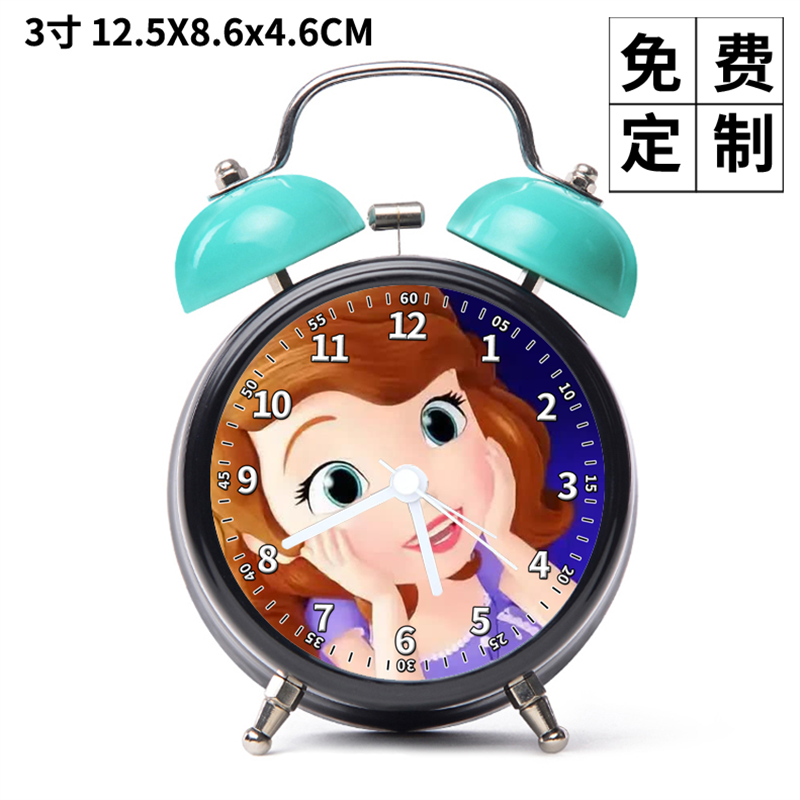 X款9小公主苏菲亚小闹钟玩具动画儿童男孩女孩女生生日礼物益智新 - 实物图