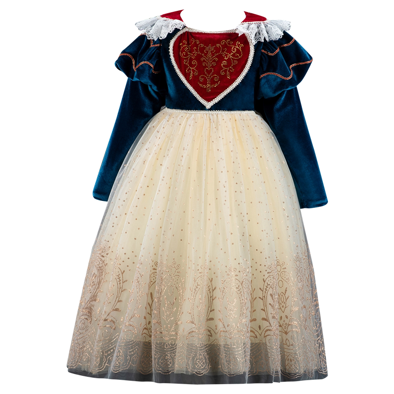 白雪公主裙女童春秋礼服裙子