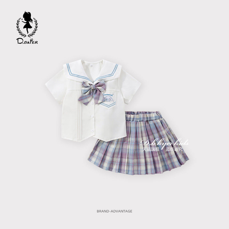 学院风女童JK裙子套装玉桂狗衣服