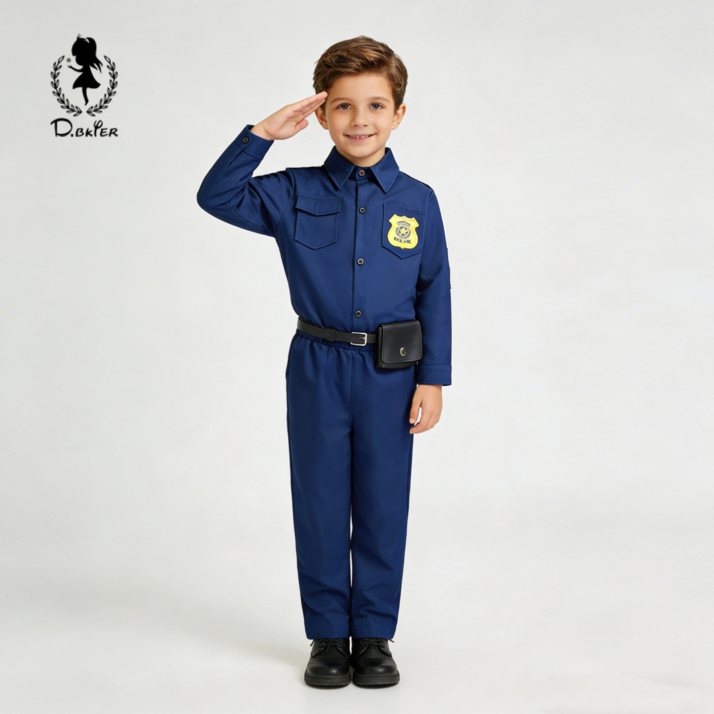 DO.CAT男童豹子警官两件套装