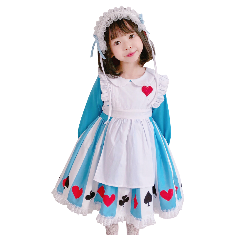 女童连衣裙女仆洛丽塔公主裙cosplay儿童正版日系洋装lolita裙子