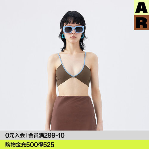 AR撞色内衣女度假风文胸