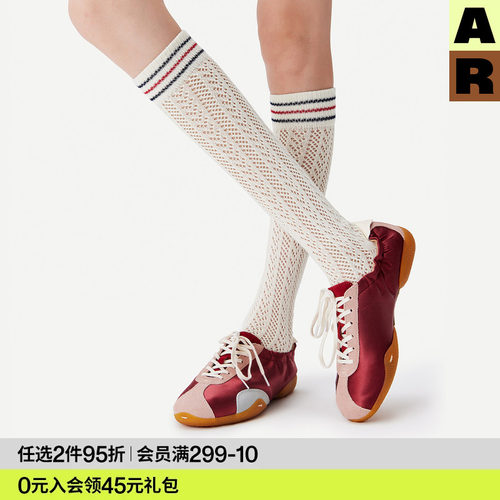 AR镂空网眼小腿袜子女款白色蕾丝玻璃丝袜夏薄款水晶袜堆堆长筒袜