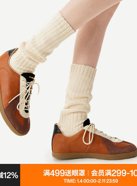 AR灯笼堆堆袜秋冬保暖长筒显瘦纯白色松软中筒袜子女春秋款miu系