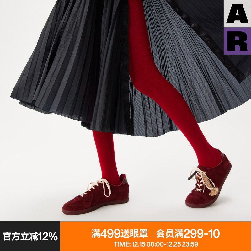 AR红色连裤袜加绒加厚打底裤女秋冬防勾丝可外穿显瘦不掉档本命年