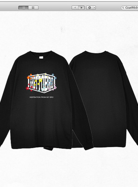 GTB/Ghettobro小雏菊经典印花长T美式男女宽松运动情侣装长袖短袖