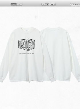 GTB/Ghettobro枫叶经典款印花长T美式男女宽松运动情侣装长袖短袖