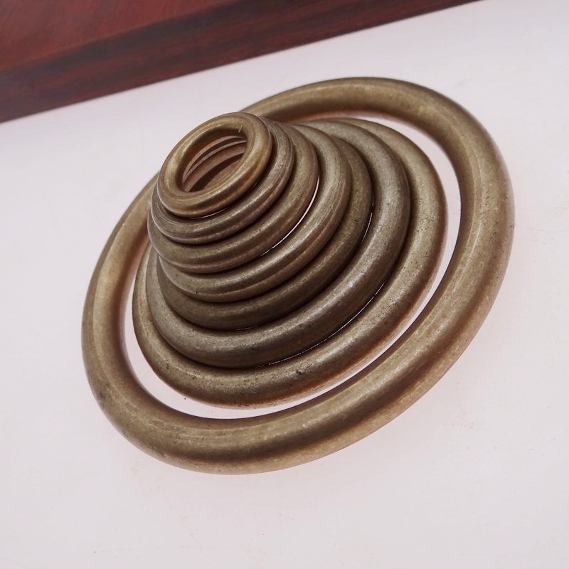 纯黄铜实心无缝铜环铜圈黄铜圆圈箱包皮具DIY圆环无接口圆环铜圈