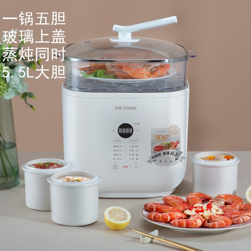 天际燕窝大容量蒸炖同时电炖盅