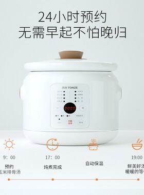 天际全自动白瓷胆电炖锅