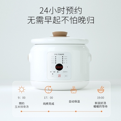 天际陶瓷胆电炖锅全自动文火慢炖