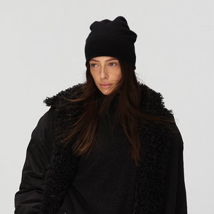 自然卷边设计针织冷帽 羊毛百搭款 ECHOADE基础高阶松弛感 羊绒