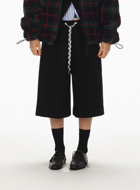 ECHOADE诠释时髦松弛 阔腿加厚毛呢中裤